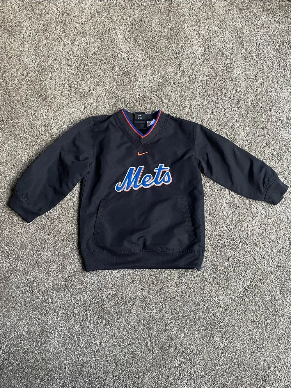 Nike Kids Mets Pullover Windbreaker Jacket Vintage Size Youth Small